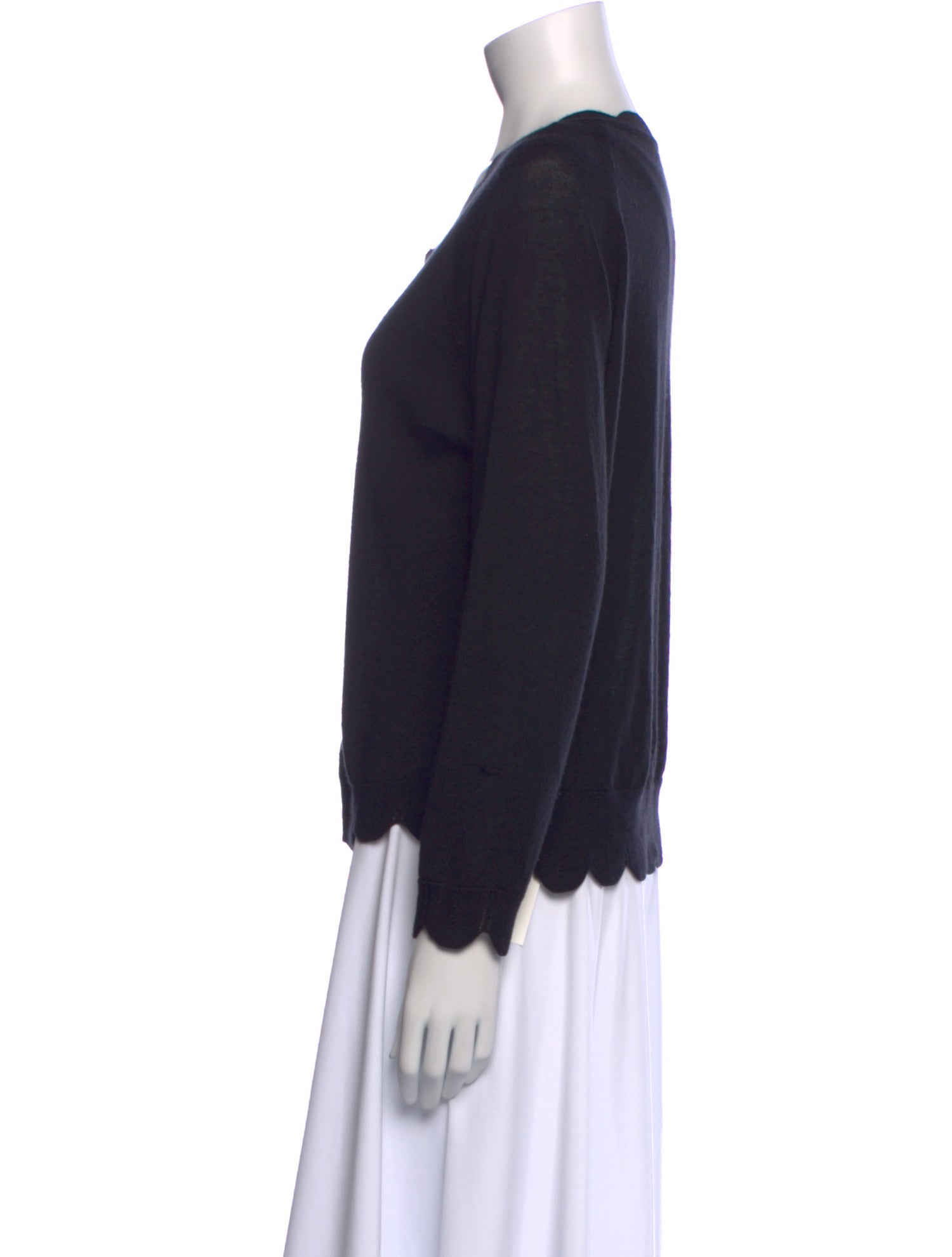 Simone Rocha Merino Wool Scoop Neck Sweater