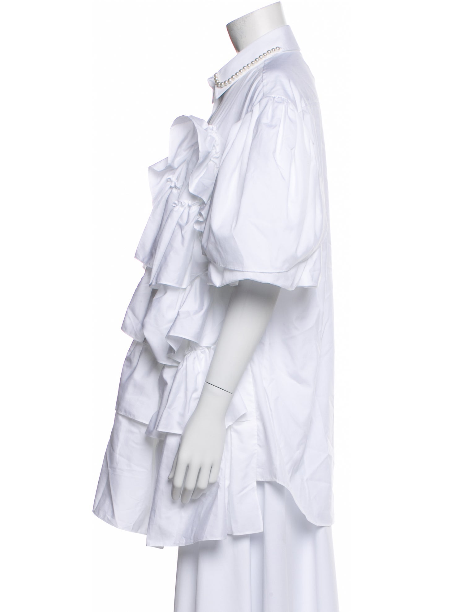 Simone Rocha Three-Quarter Sleeve Button-Up Top w/ Tags