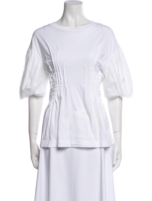 Simone Rocha Bateau Neckline Short Sleeve T-Shirt