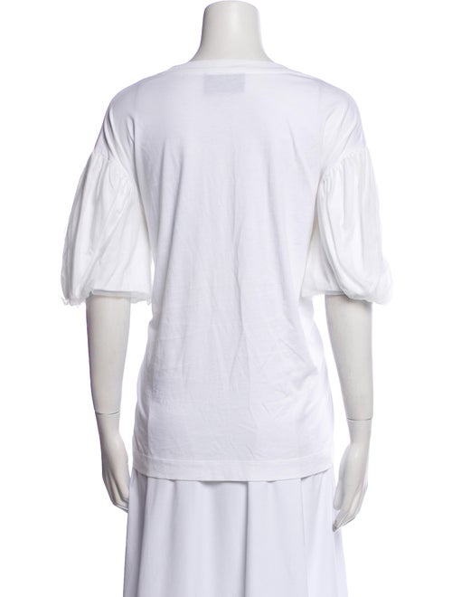 Simone Rocha Bateau Neckline Short Sleeve T-Shirt