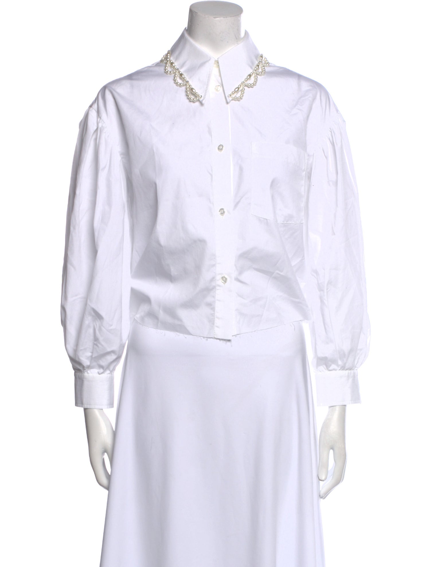 Simone Rocha Long Sleeve Button-Up Top