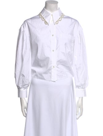 Simone Rocha Long Sleeve Button-Up Top