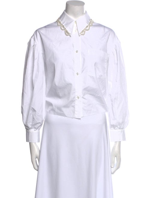 Simone Rocha Long Sleeve Button-Up Top