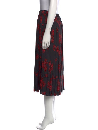 Simone Rocha Floral Print Midi Length Skirt