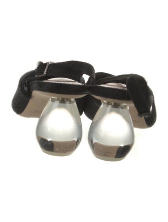 Simone Rocha Suede Crystal Embellishments Slingback Flats