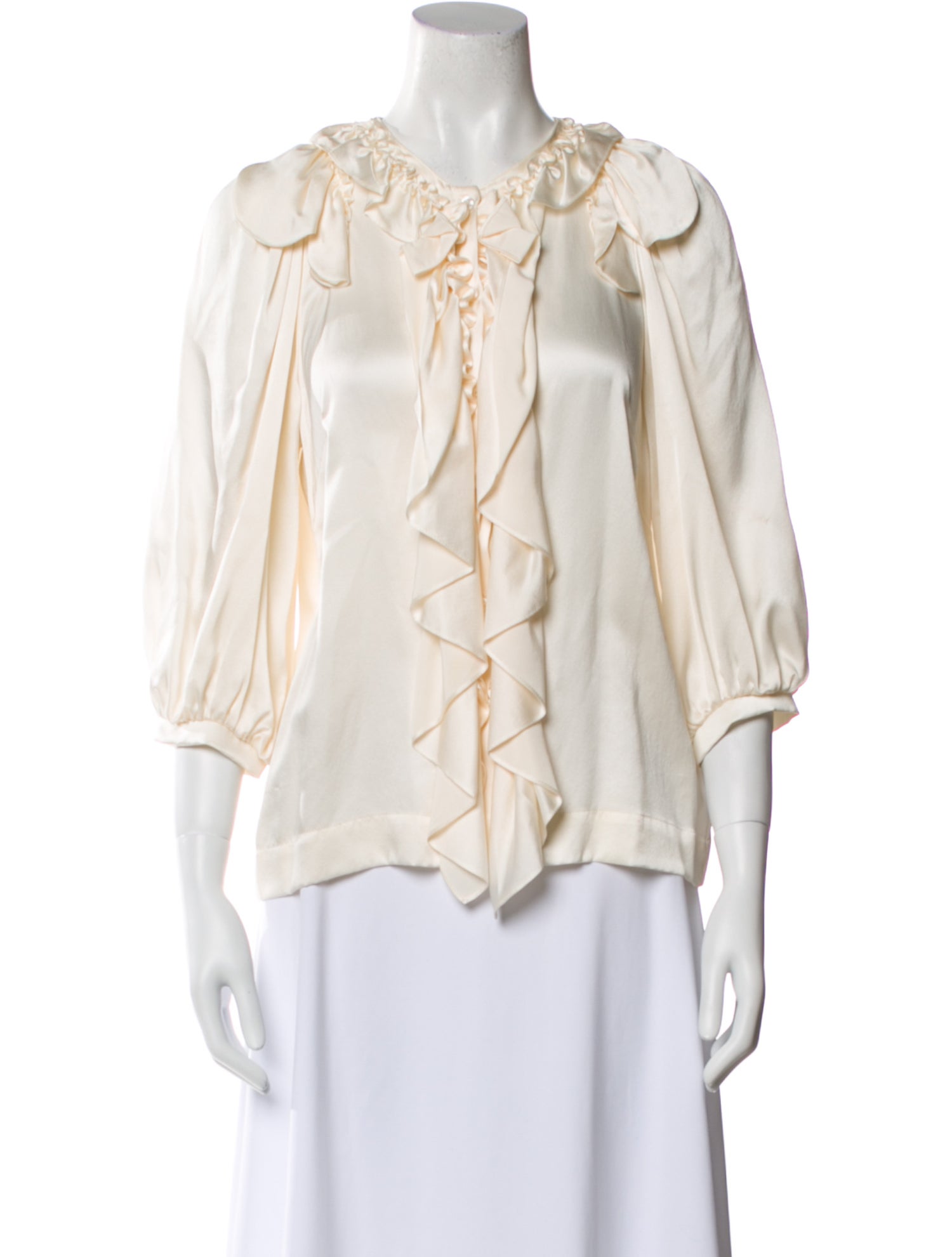 Simone Rocha Silk V-Neck Blouse