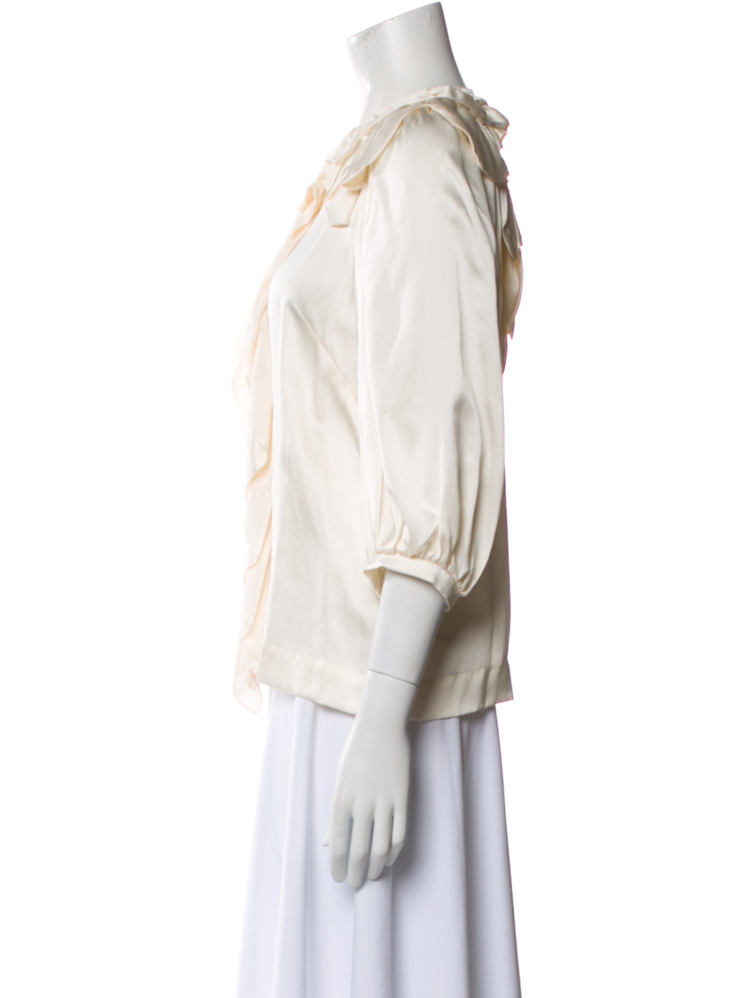 Simone Rocha Silk V-Neck Blouse