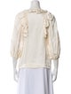 Simone Rocha Silk V-Neck Blouse