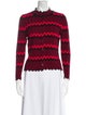 Simone Rocha Printed Mock Neck Sweater