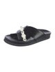 Simone Rocha Faux Pearl Accents Leather Slides