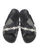 Simone Rocha Faux Pearl Accents Leather Slides