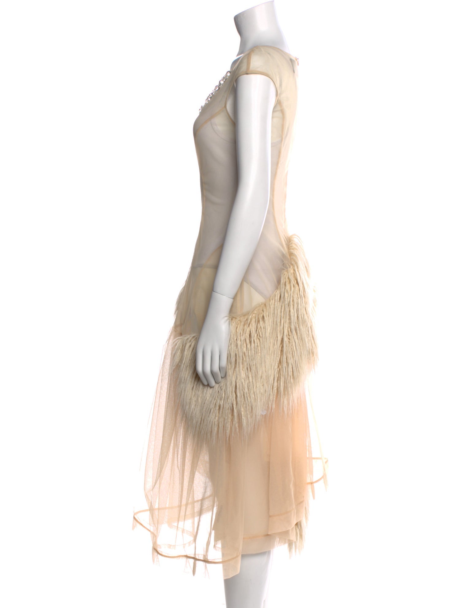 Simone Rocha Scoop Neck Midi Length Dress