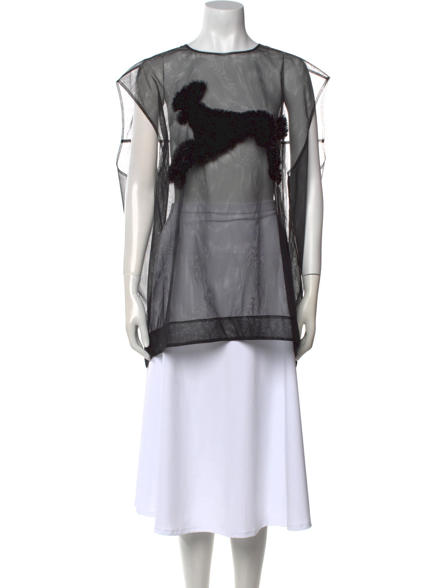 Simone Rocha Bateau Neckline Short Sleeve Tunic