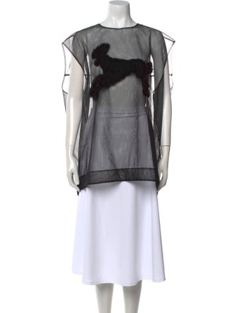 Simone Rocha Bateau Neckline Short Sleeve Tunic