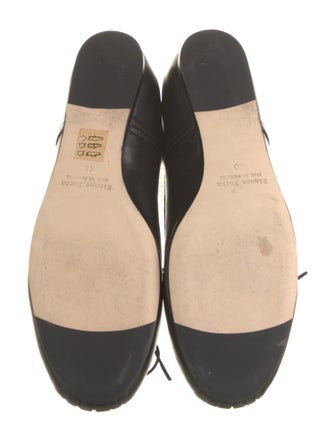 Simone Rocha Faux Pearl Accents Leather Flats