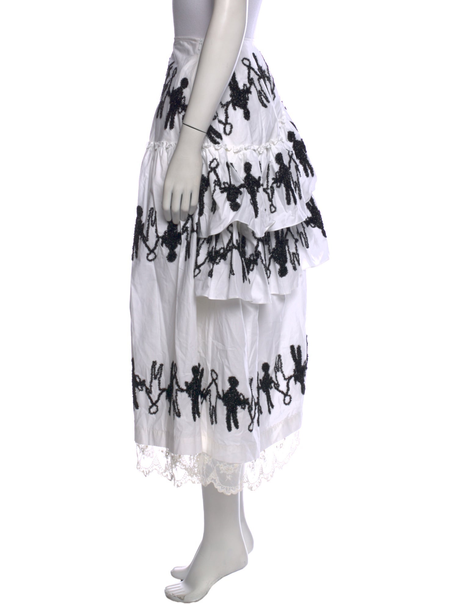 Simone Rocha Printed Midi Length Skirt