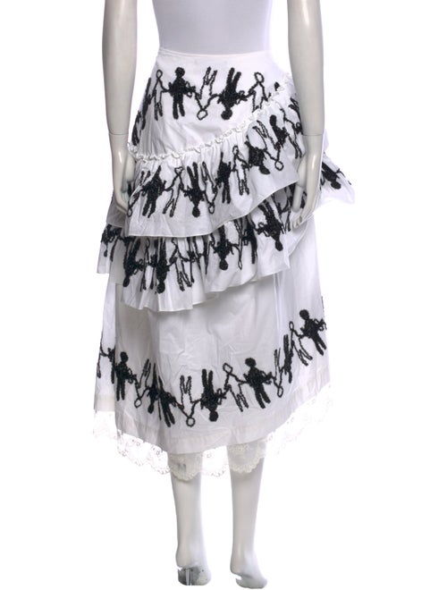 Simone Rocha Printed Midi Length Skirt