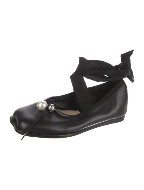 Simone Rocha Leather Ballet Flats