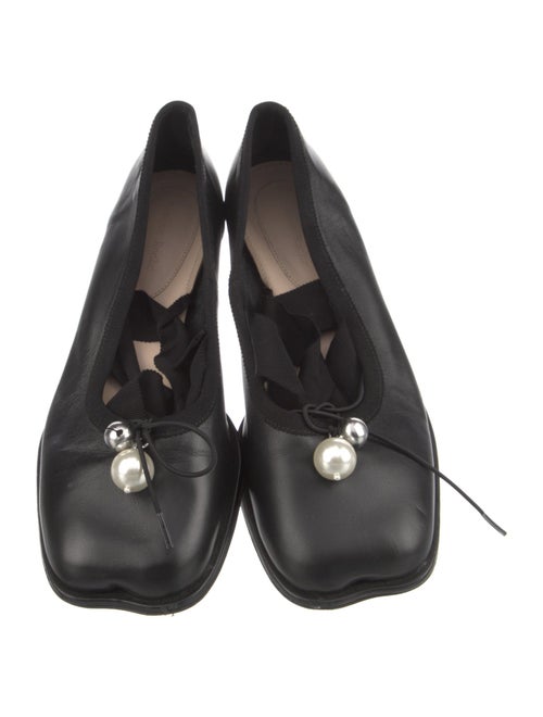 Simone Rocha Leather Ballet Flats