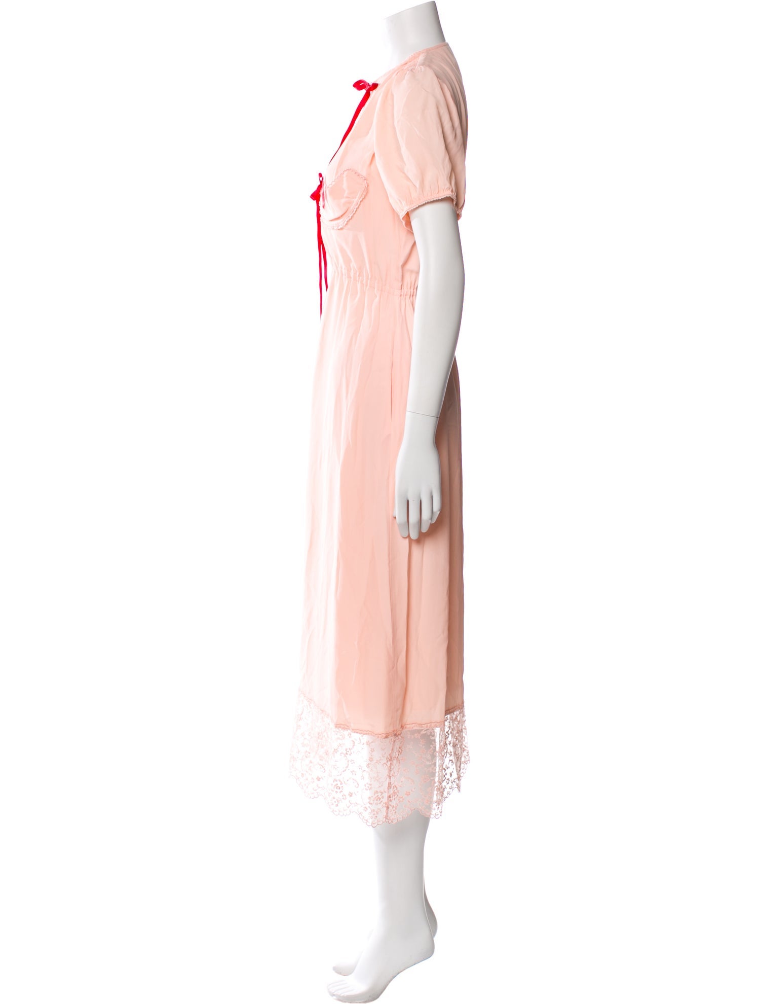 Simone Rocha Tie Neck Long Dress