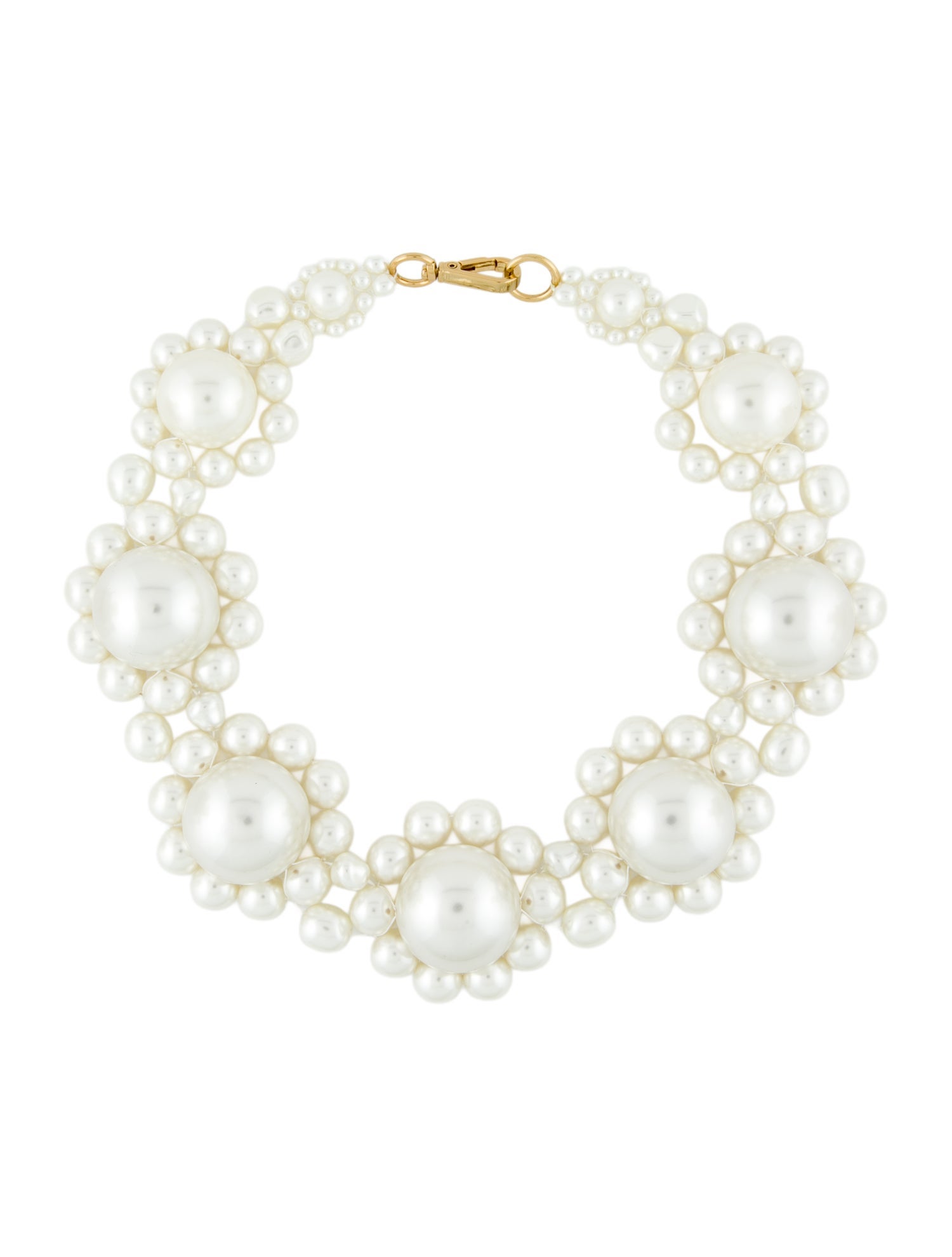 Simone Rocha Faux Pearl 'Daisy' Collar Necklace