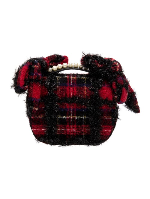Simone Rocha Tweed Top Handle Bag