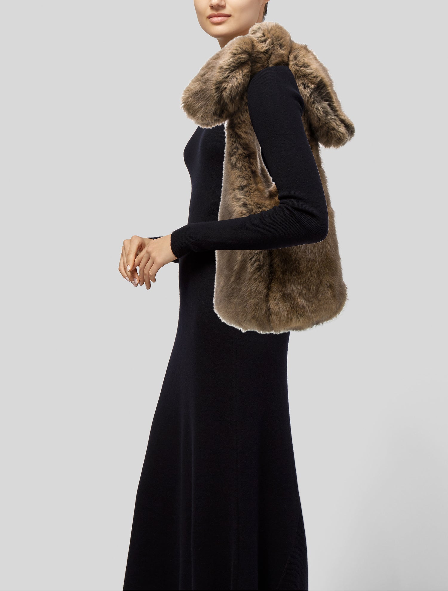 Simone Rocha Faux Fur Shoulder Bag