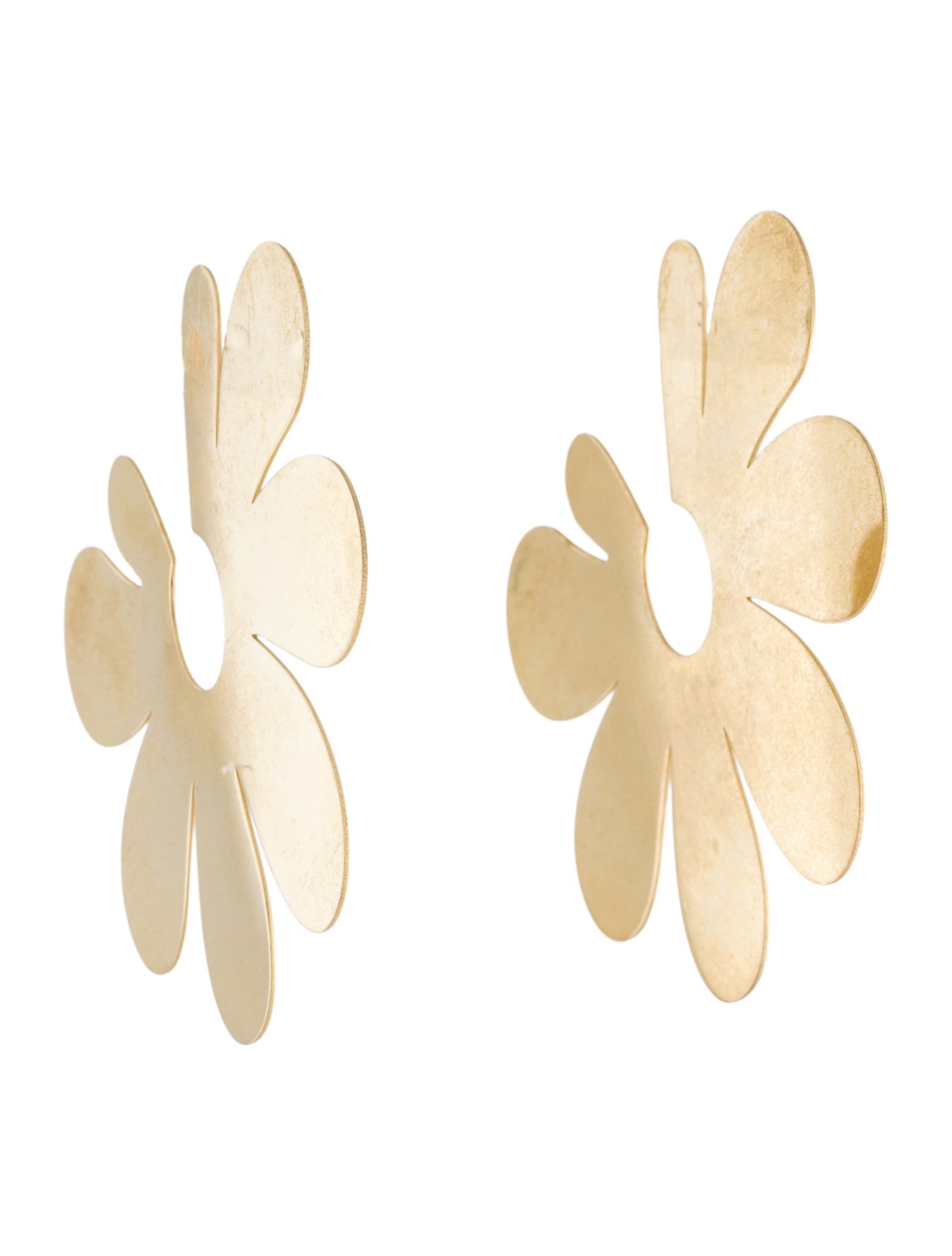 Simone Rocha Large Flower Solid Earrings