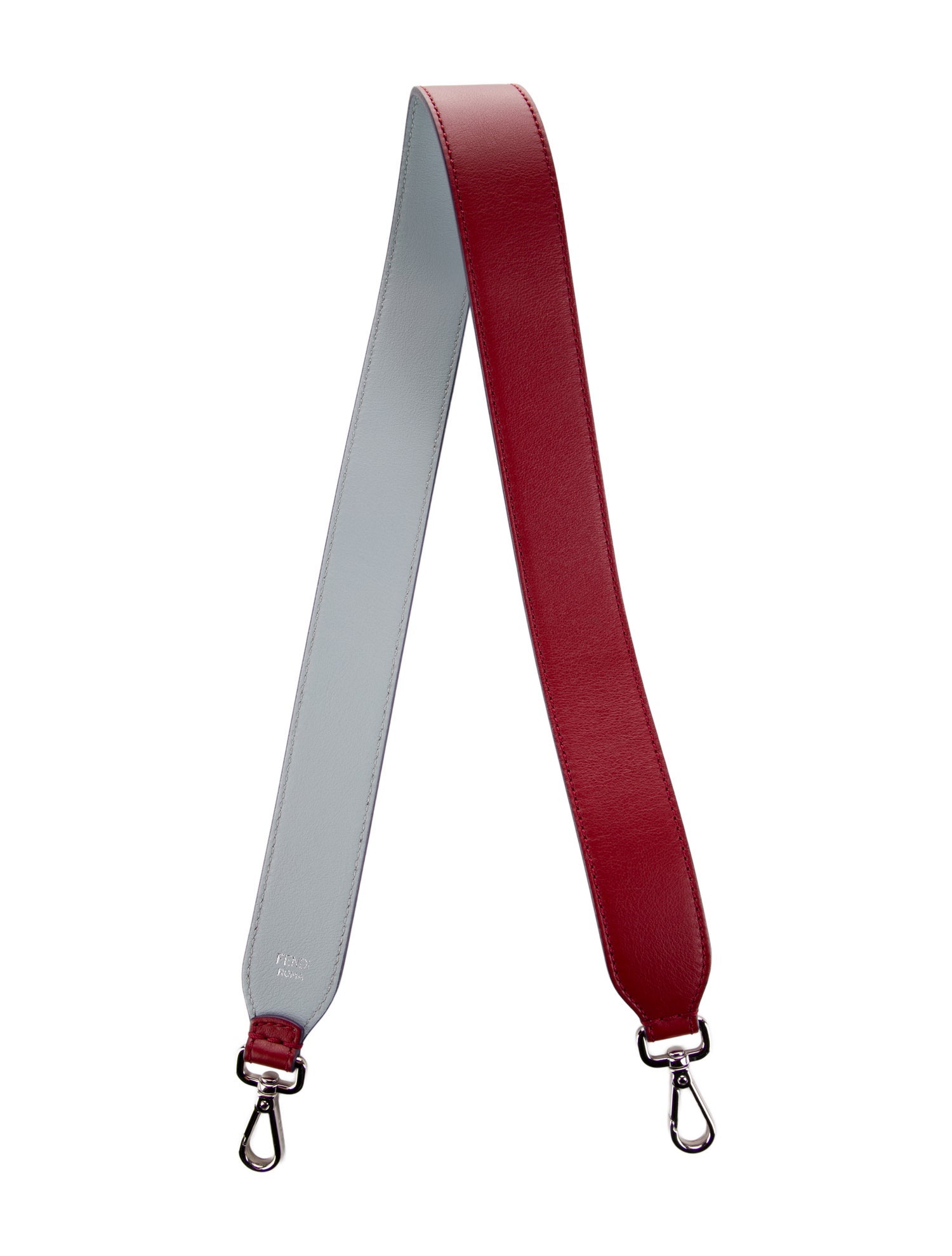 Fendi womens' red and blue bag strap