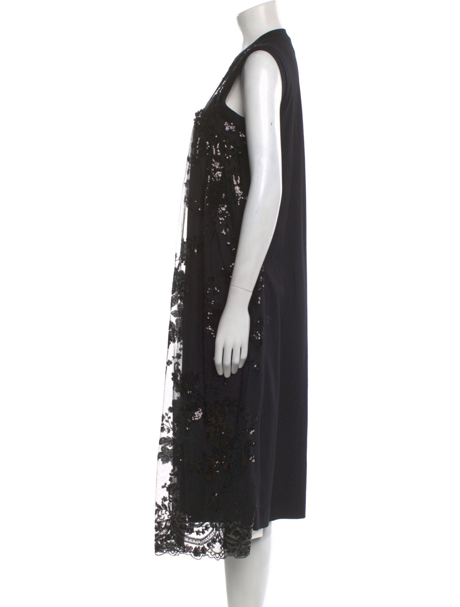 Simone Rocha Crew Neck Midi Length Dress