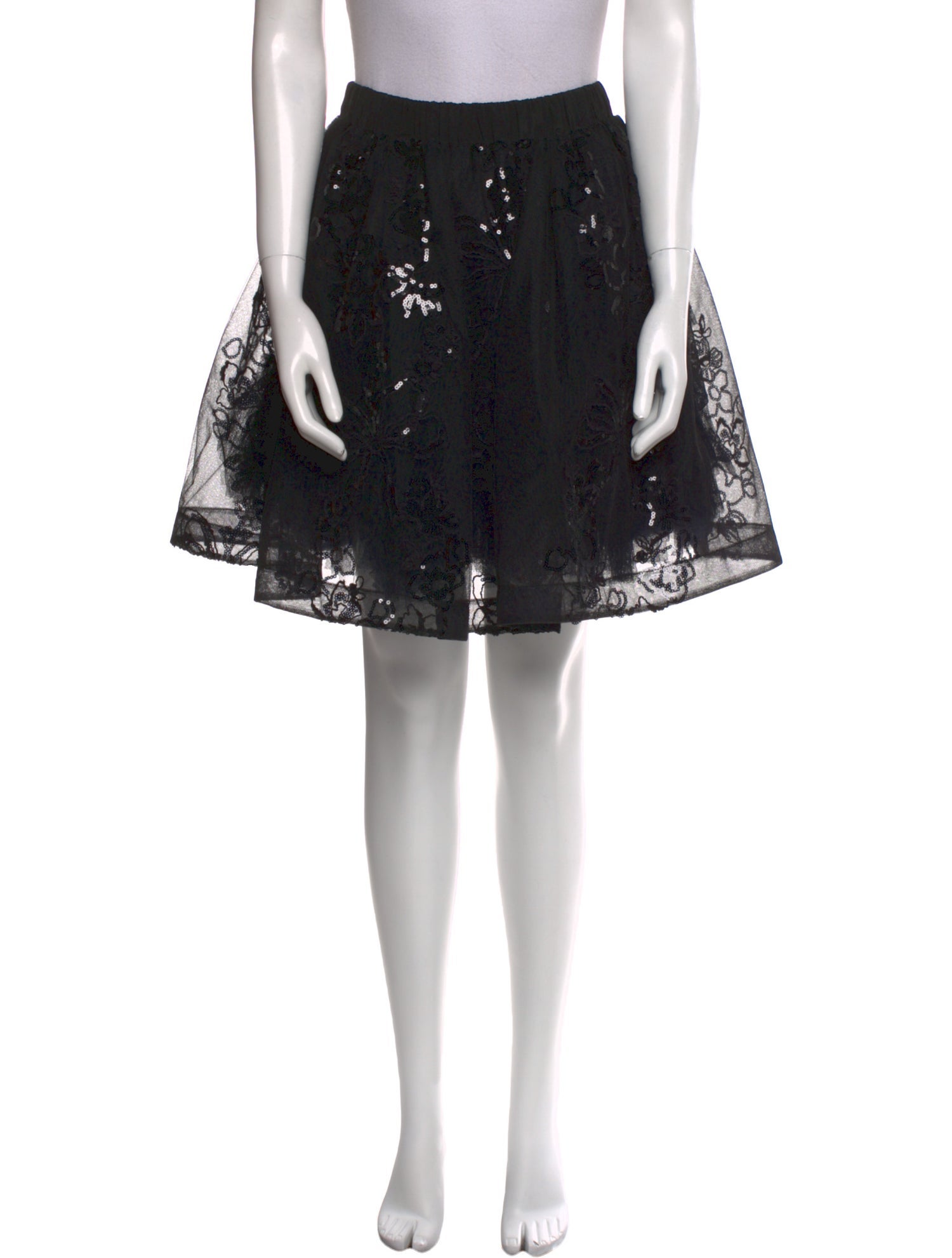 Simone Rocha Lace Pattern Knee-Length Skirt