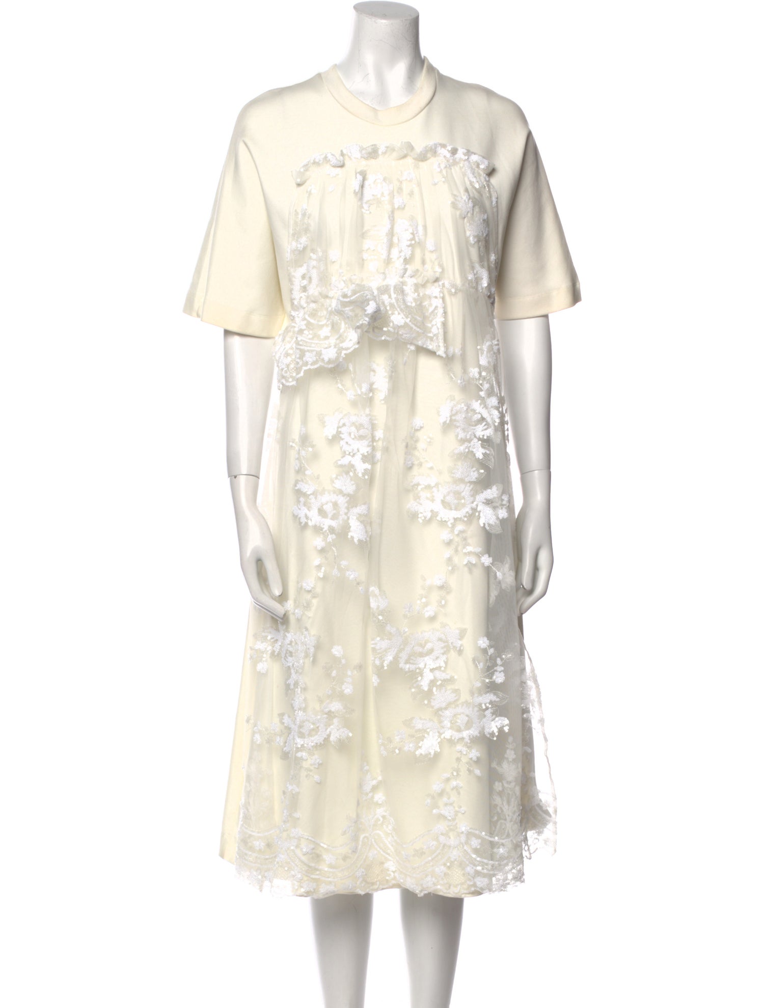 Simone Rocha Graphic Print Midi Length Dress