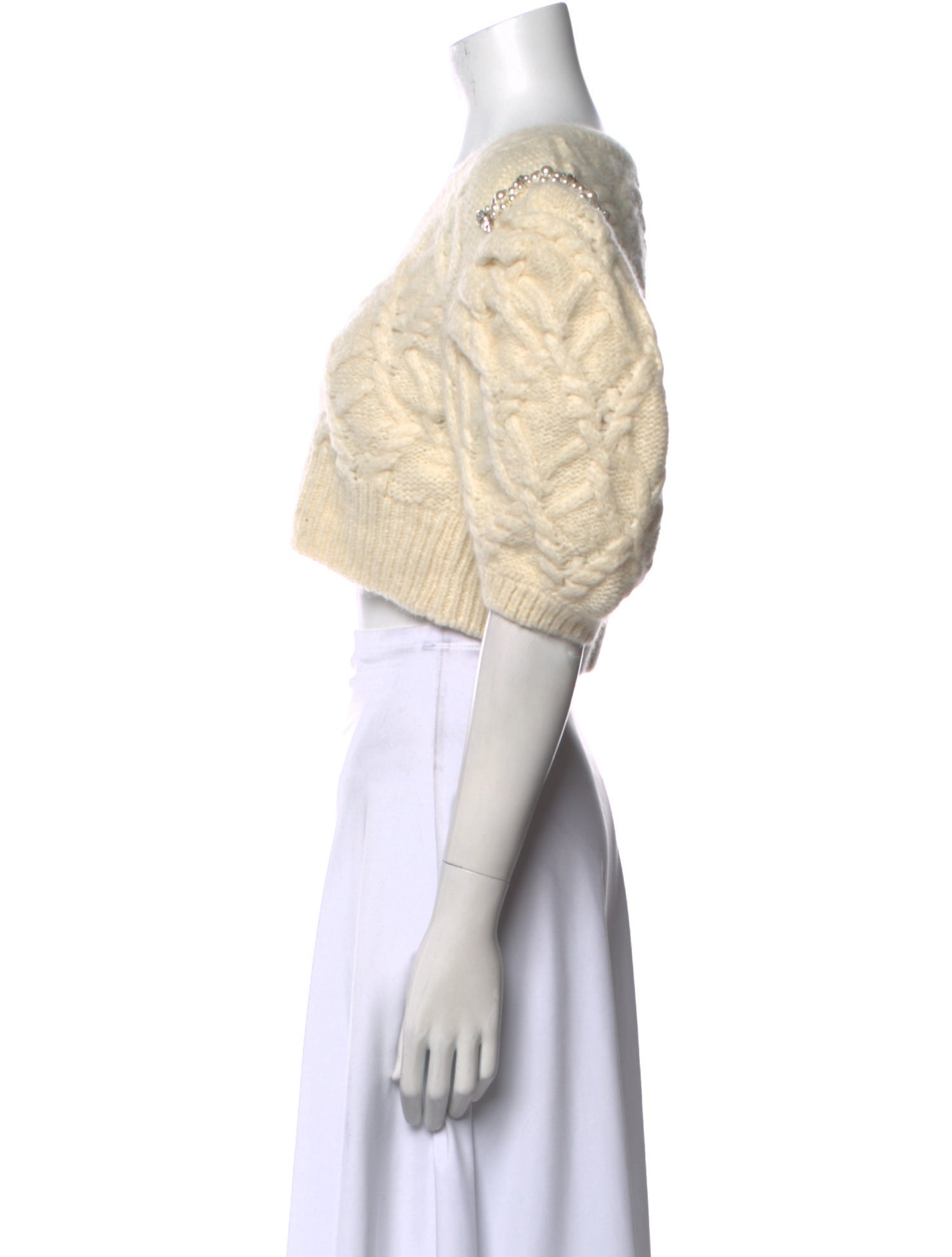 Simone Rocha Printed V-Neck Sweater