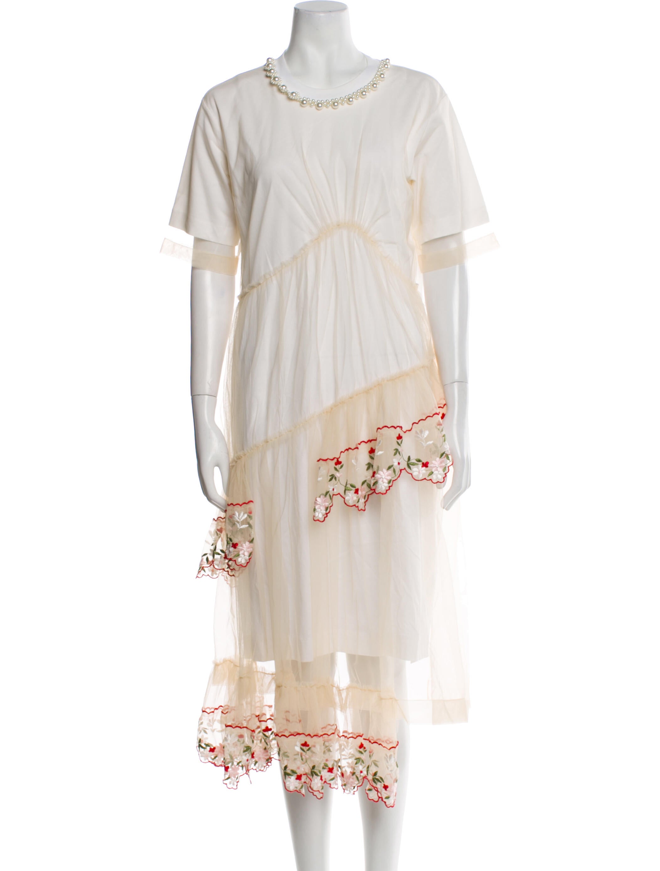 Simone Rocha Striped Midi Length Dress