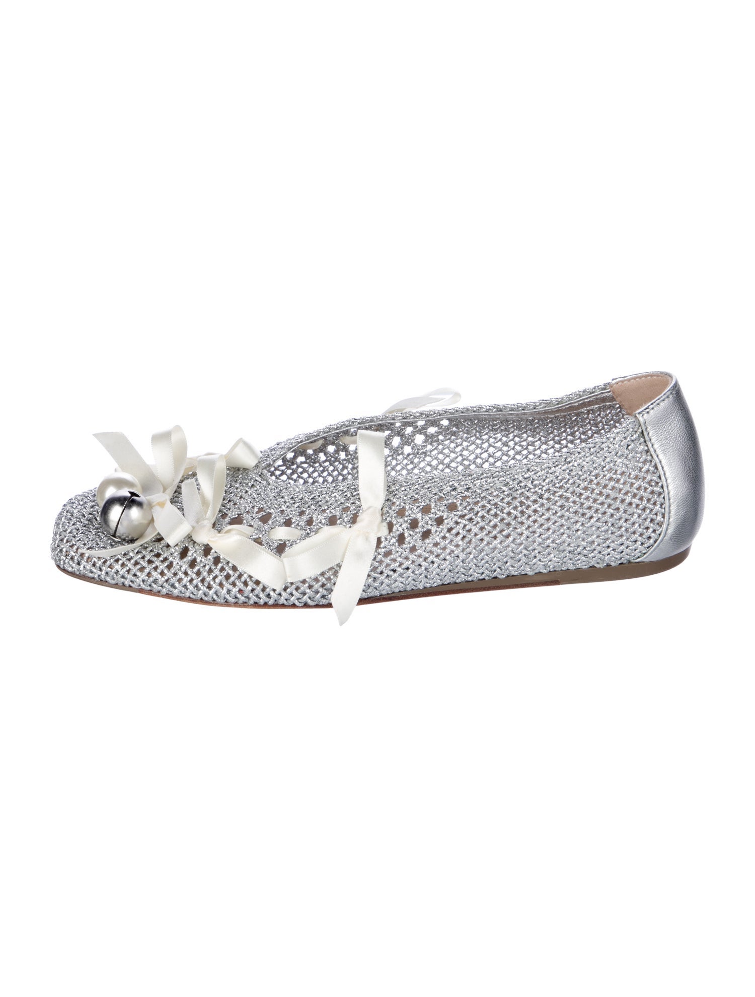 Simone Rocha Animal Print Ballet Flats