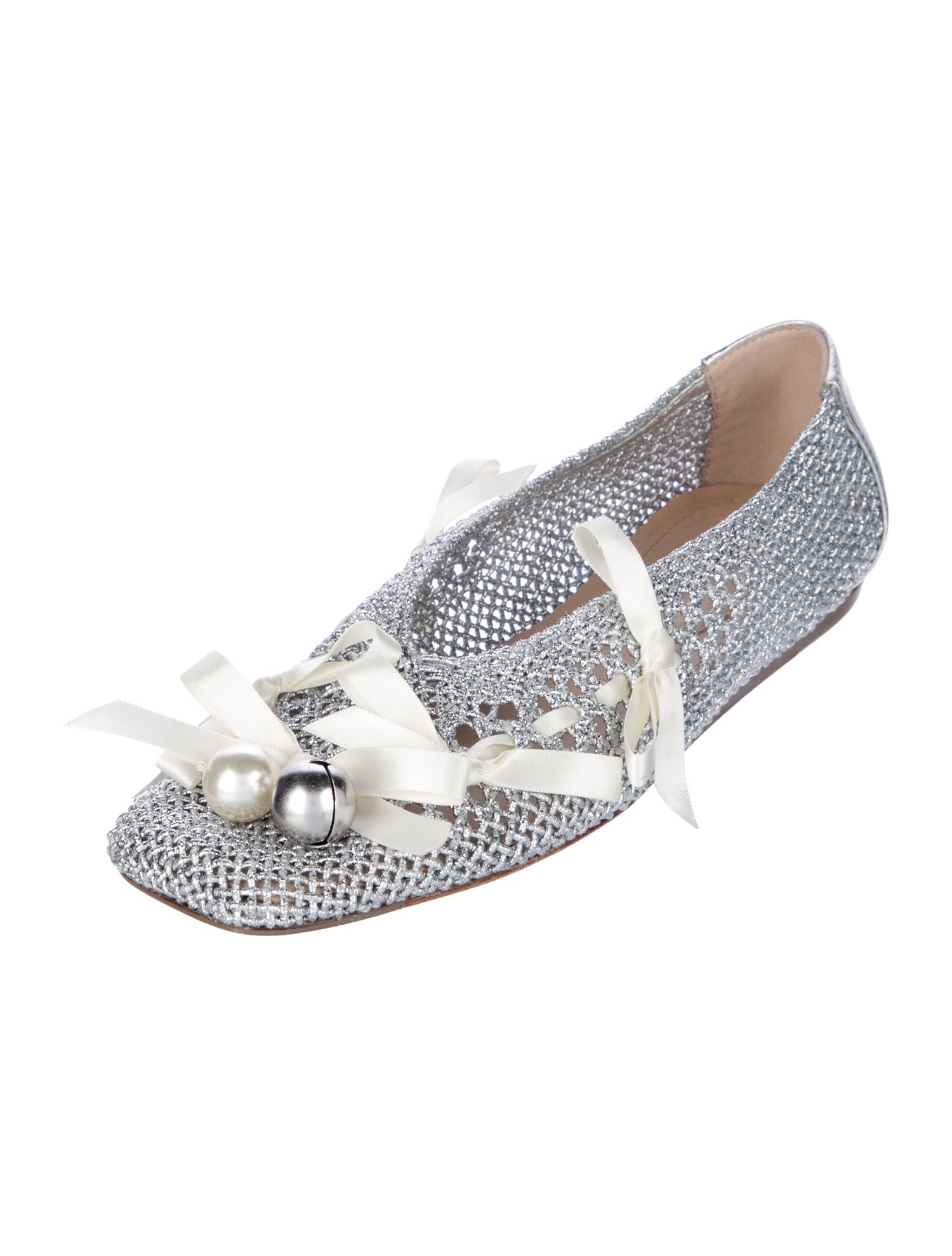 Simone Rocha Animal Print Ballet Flats