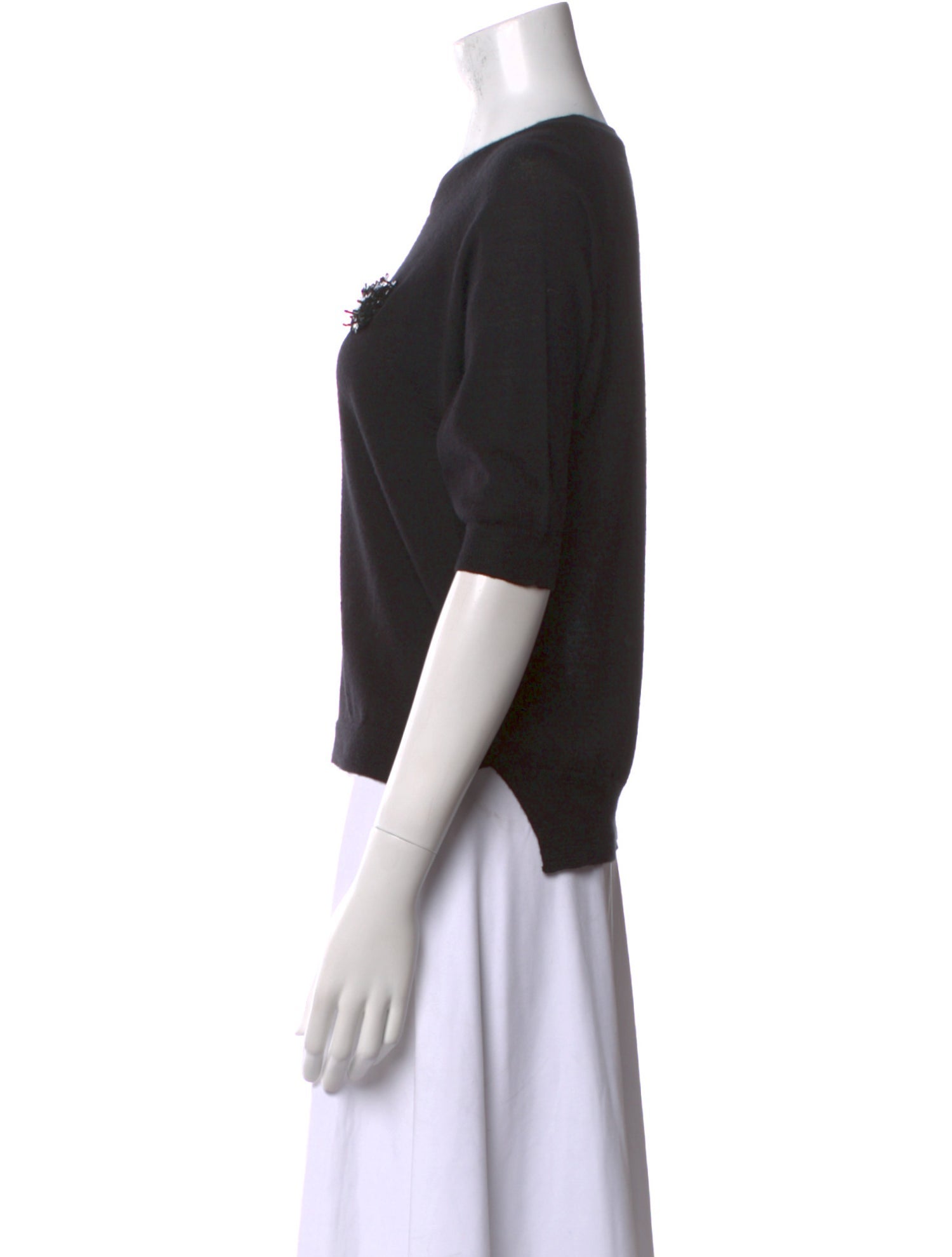 Simone Rocha Merino Wool Crew Neck T-Shirt