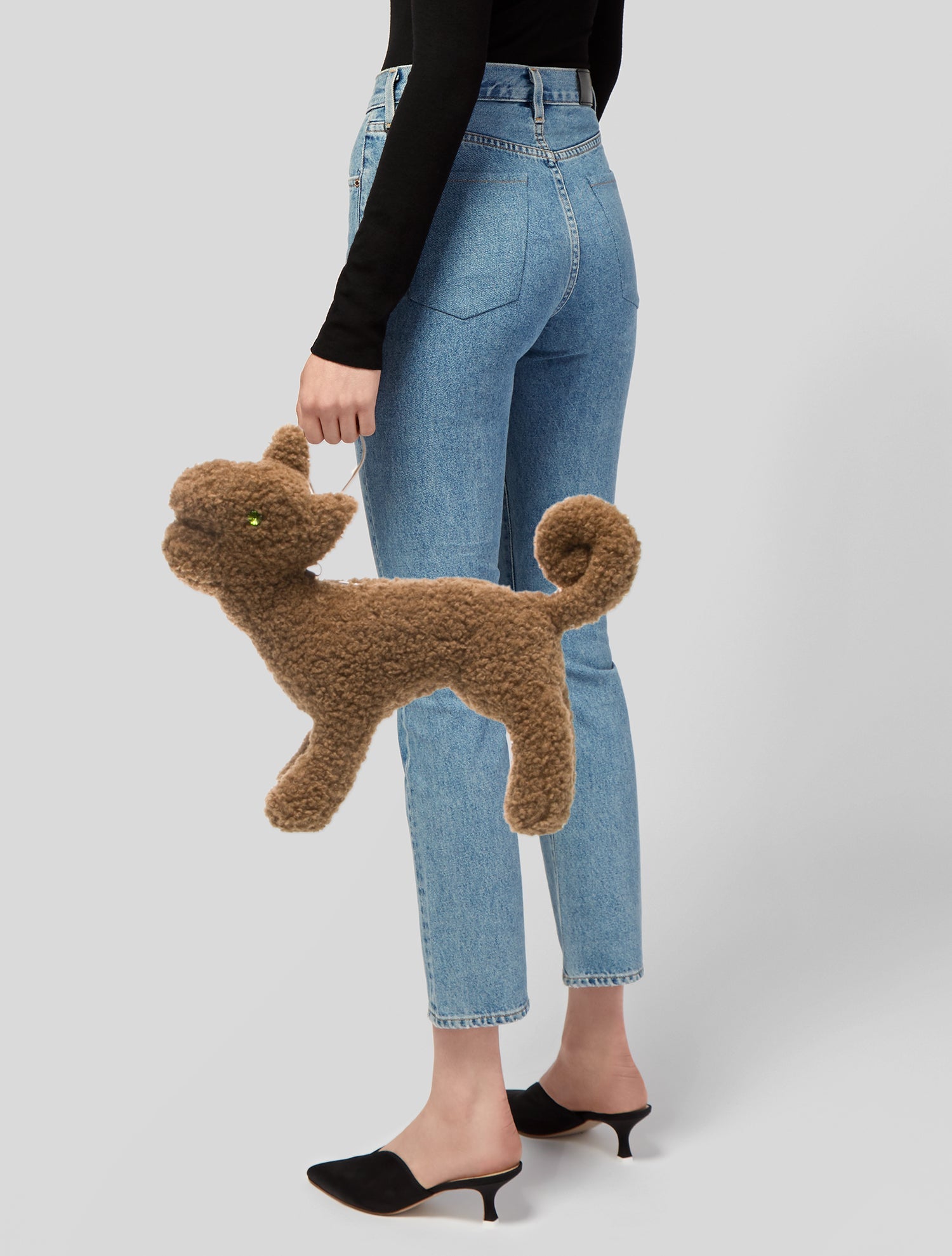 Simone Rocha Shearling Evening Bag