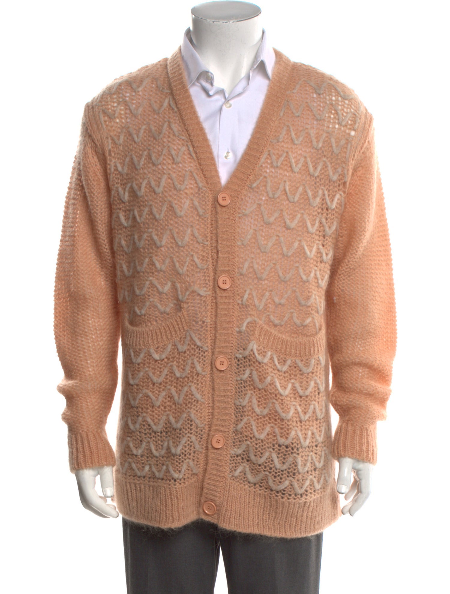 Simone Rocha Striped V-Neck Cardigan