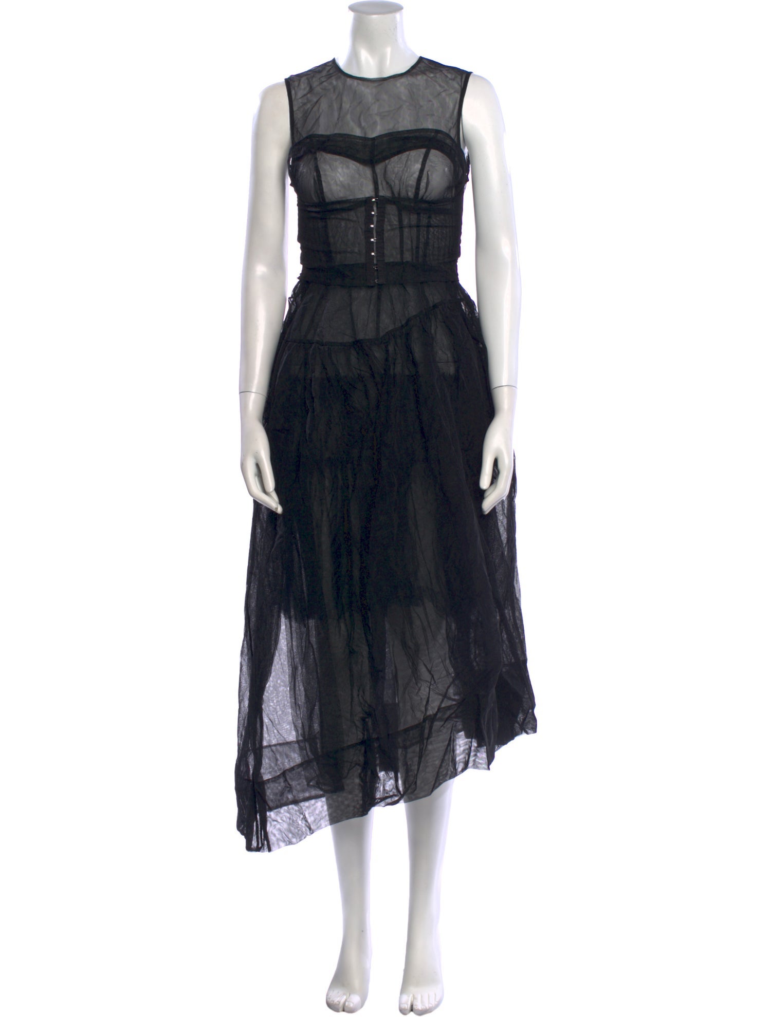 Simone Rocha Crew Neck Midi Length Dress