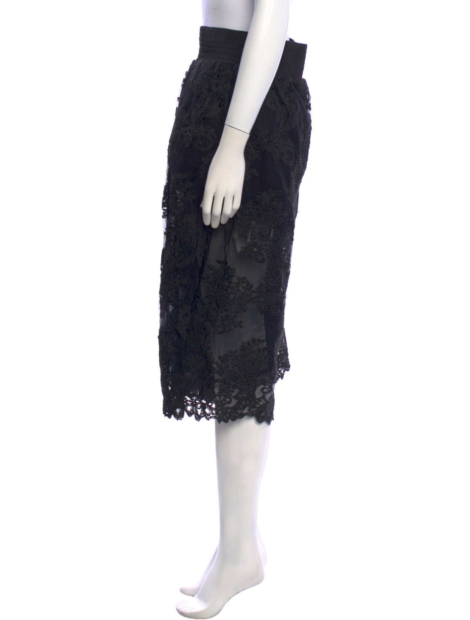 Simone Rocha Lace Pattern Wide Leg Pants