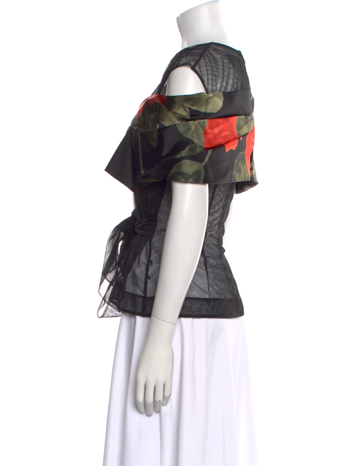 Simone Rocha Printed V-Neck Blouse