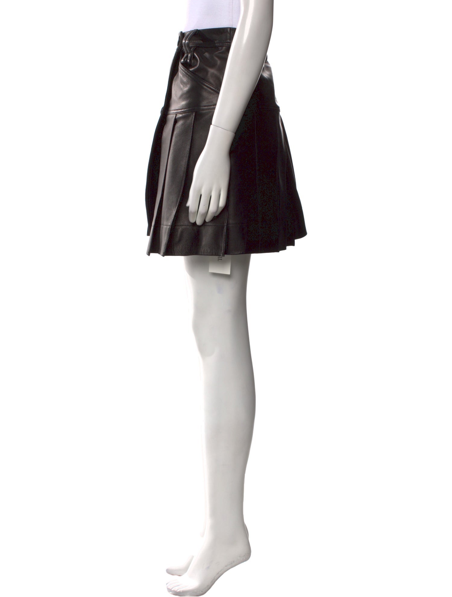 Simone Rocha Lamb Leather Mini Skirt