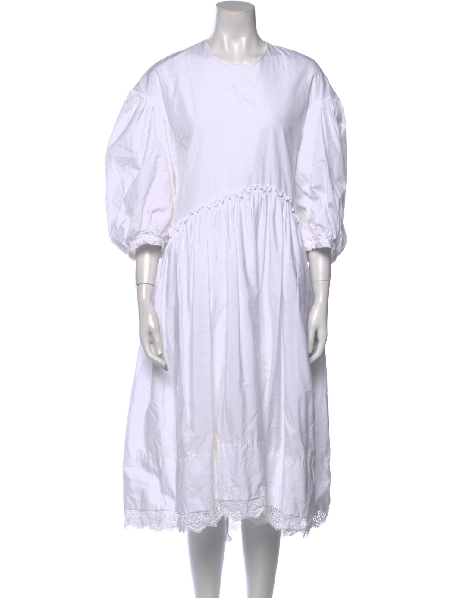 Simone Rocha Crew Neck Knee-Length Dress