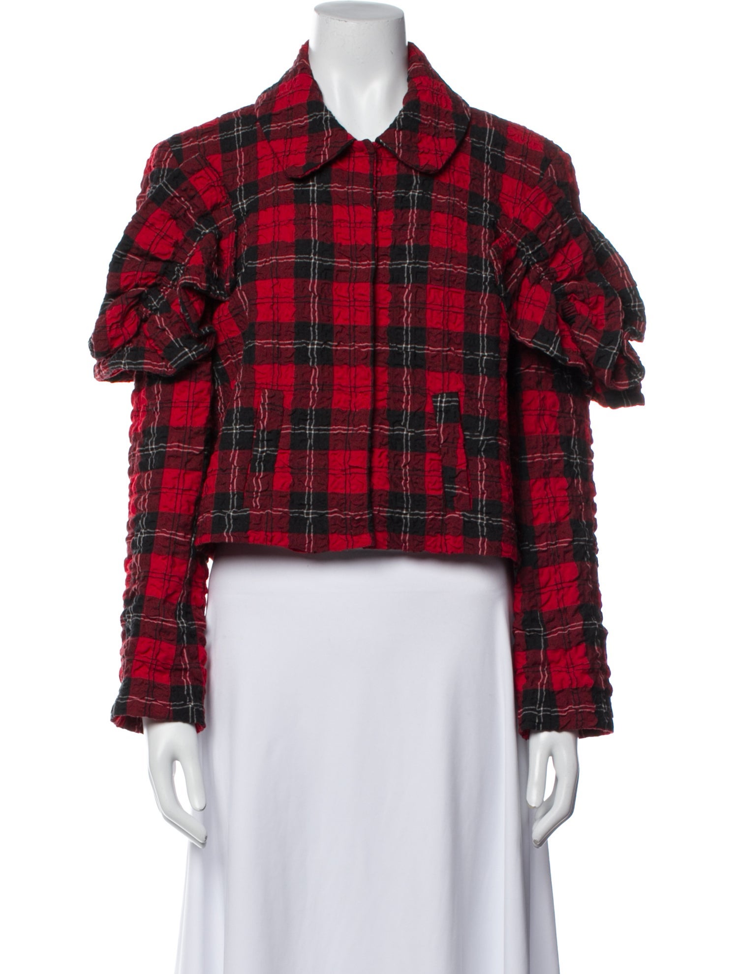 Simone Rocha Plaid Print Jacket