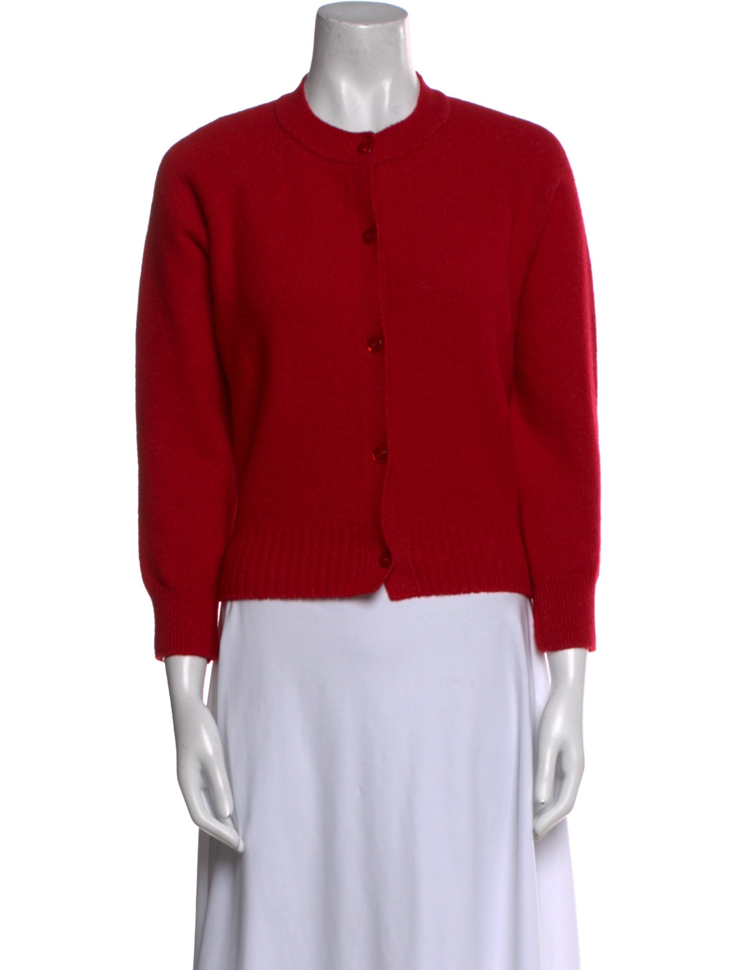 Simone Rocha Mock Neck Three-Quarter Sleeve Crop Top