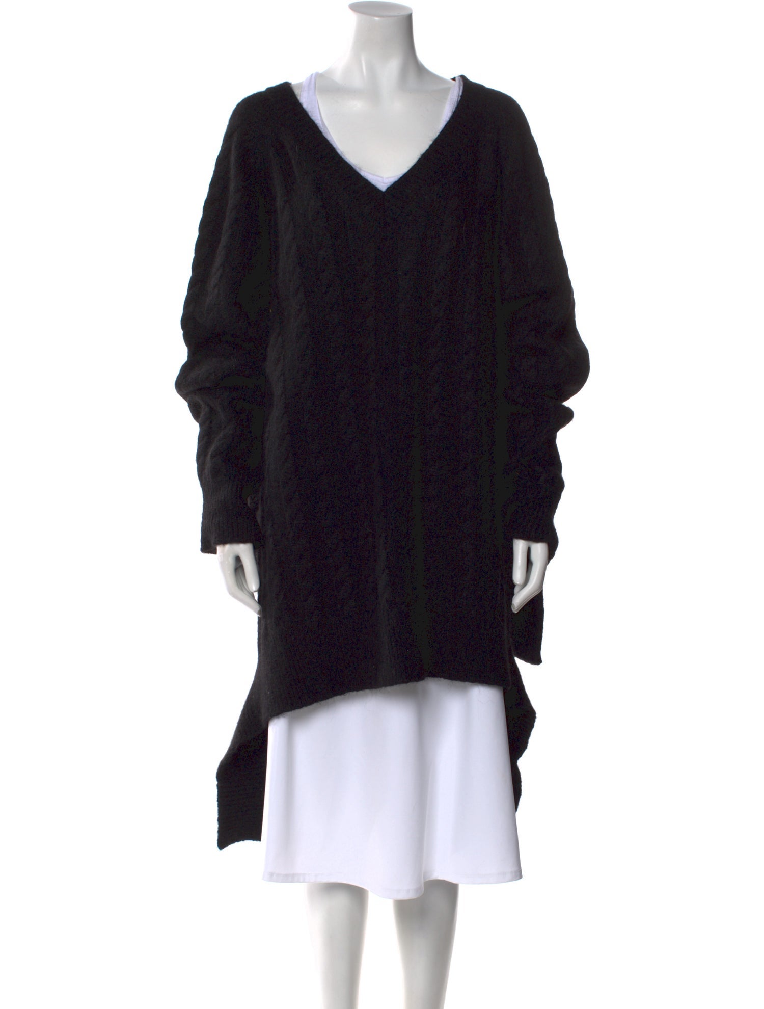 Simone Rocha Alpaca V-Neck Tunic