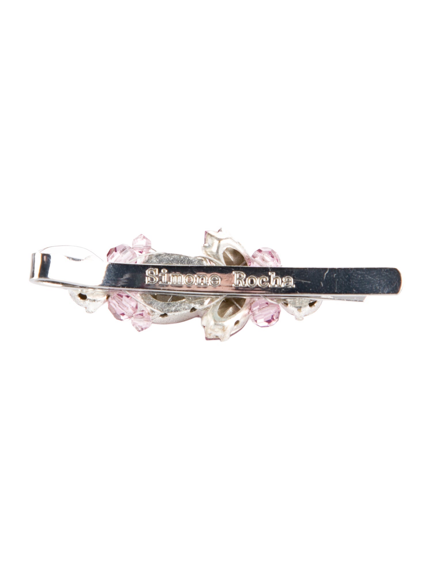 Simone Rocha Silver and Pink Hair Clip
