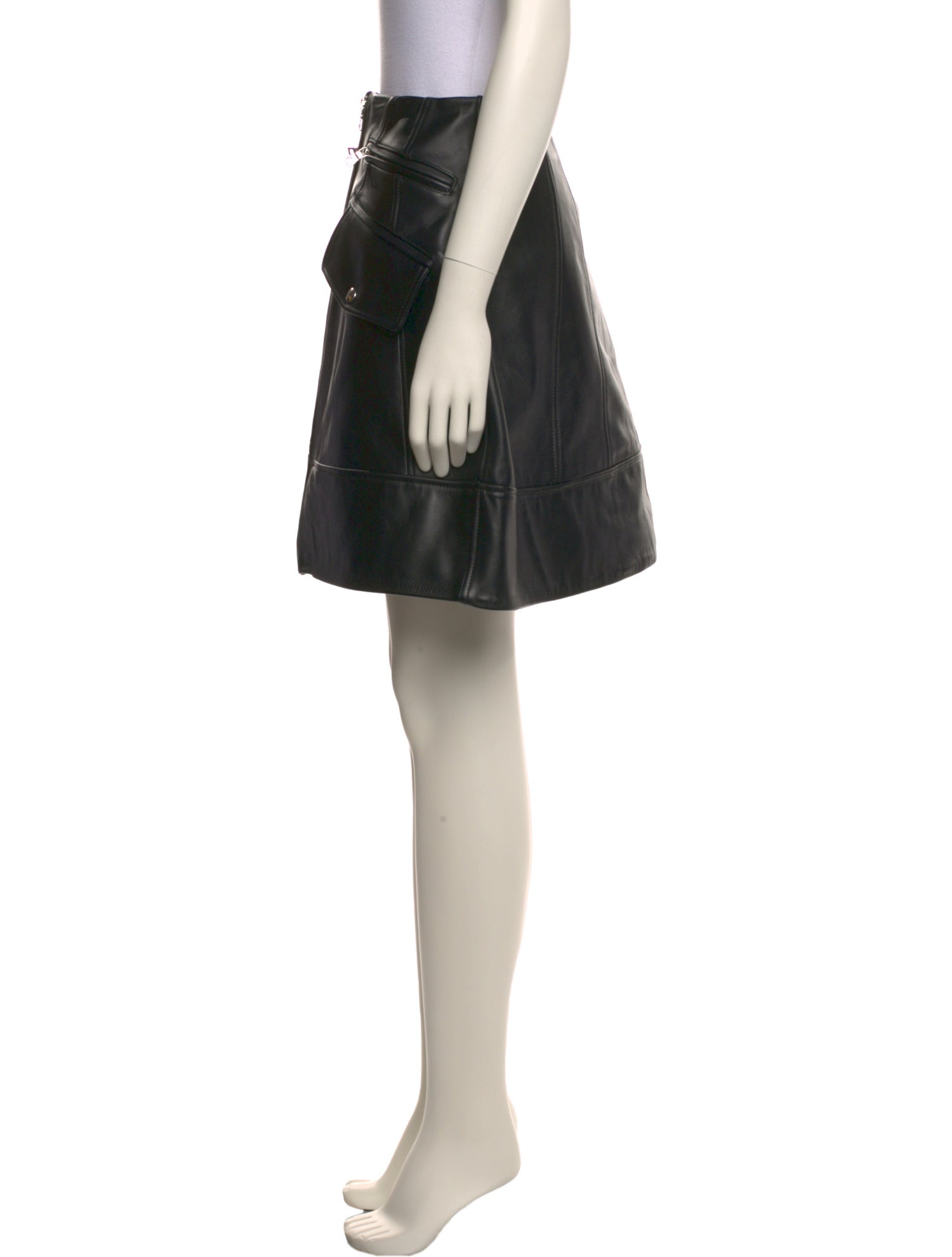 Simone Rocha Leather Mini Skirt