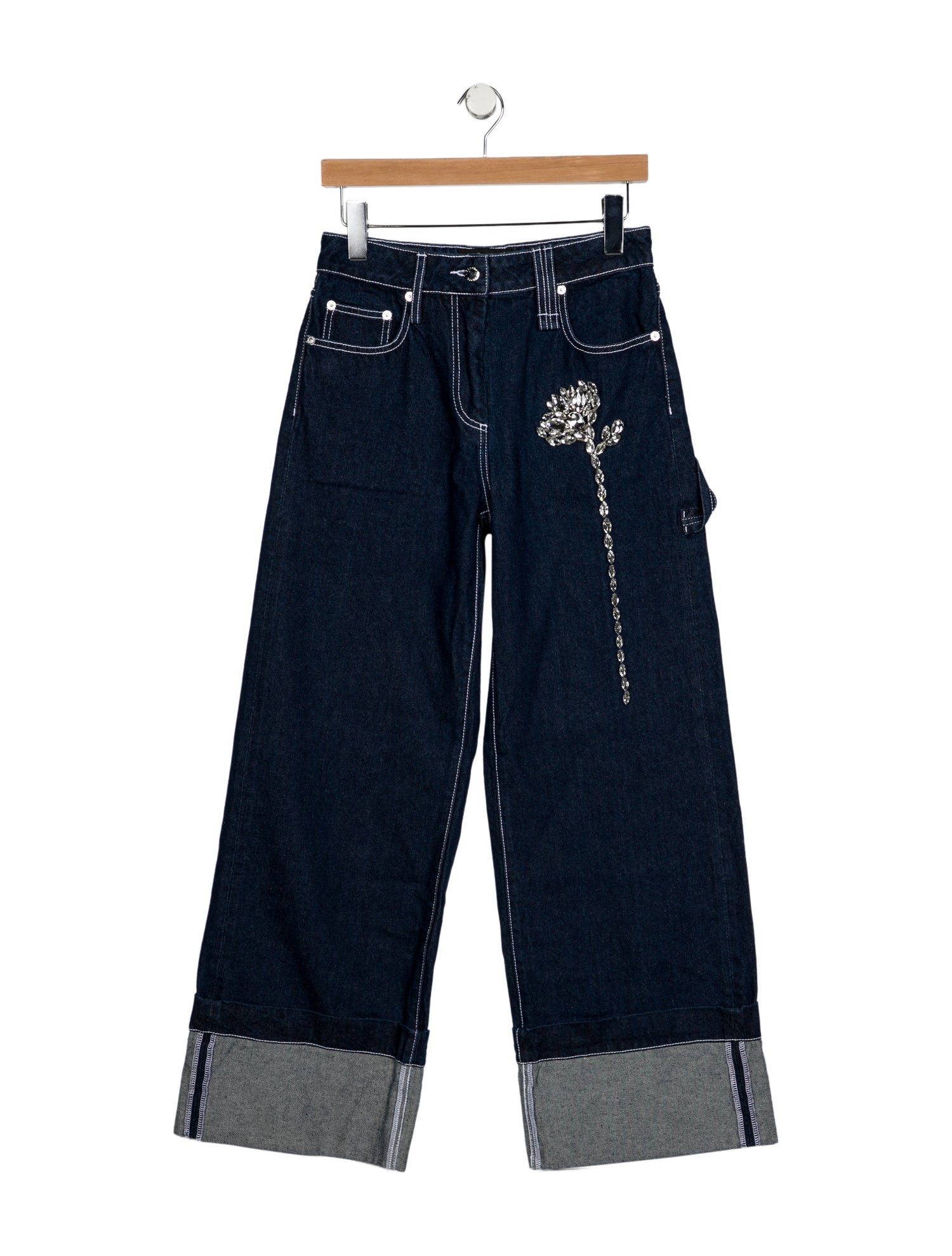 Simone Rocha High-Rise Wide Leg Jeans w/ Tags